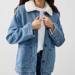 Sherpa Collar Denim Jacket